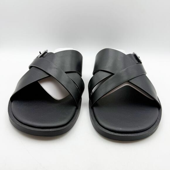 Calvin Klein Mens Elon Slip On Sandals US 13 M Black Vegan Leather NIB - Picture 6 of 12